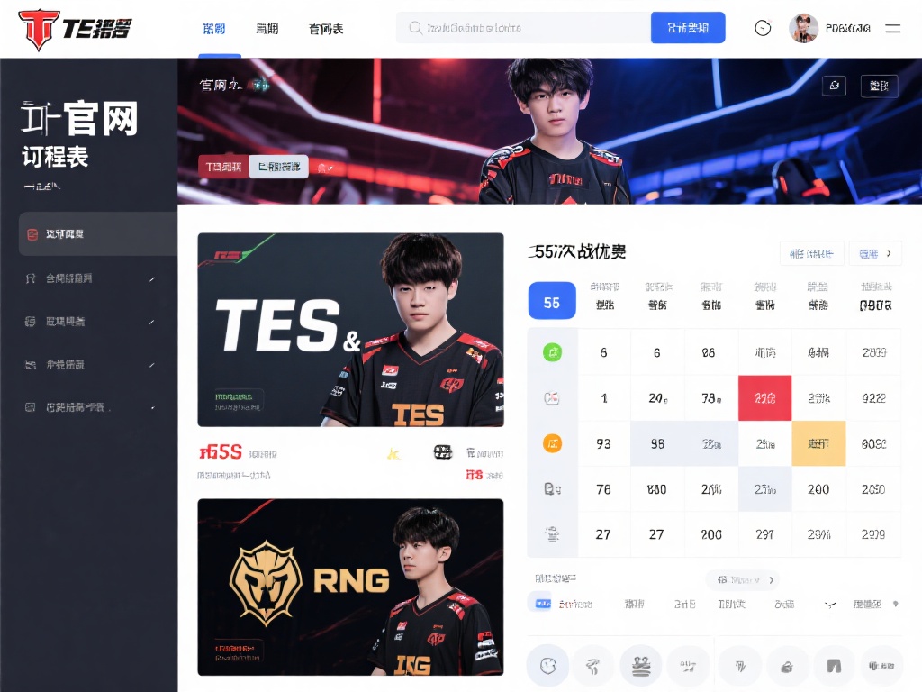 以近期的一场比赛为例，官网在赛程表旁展示